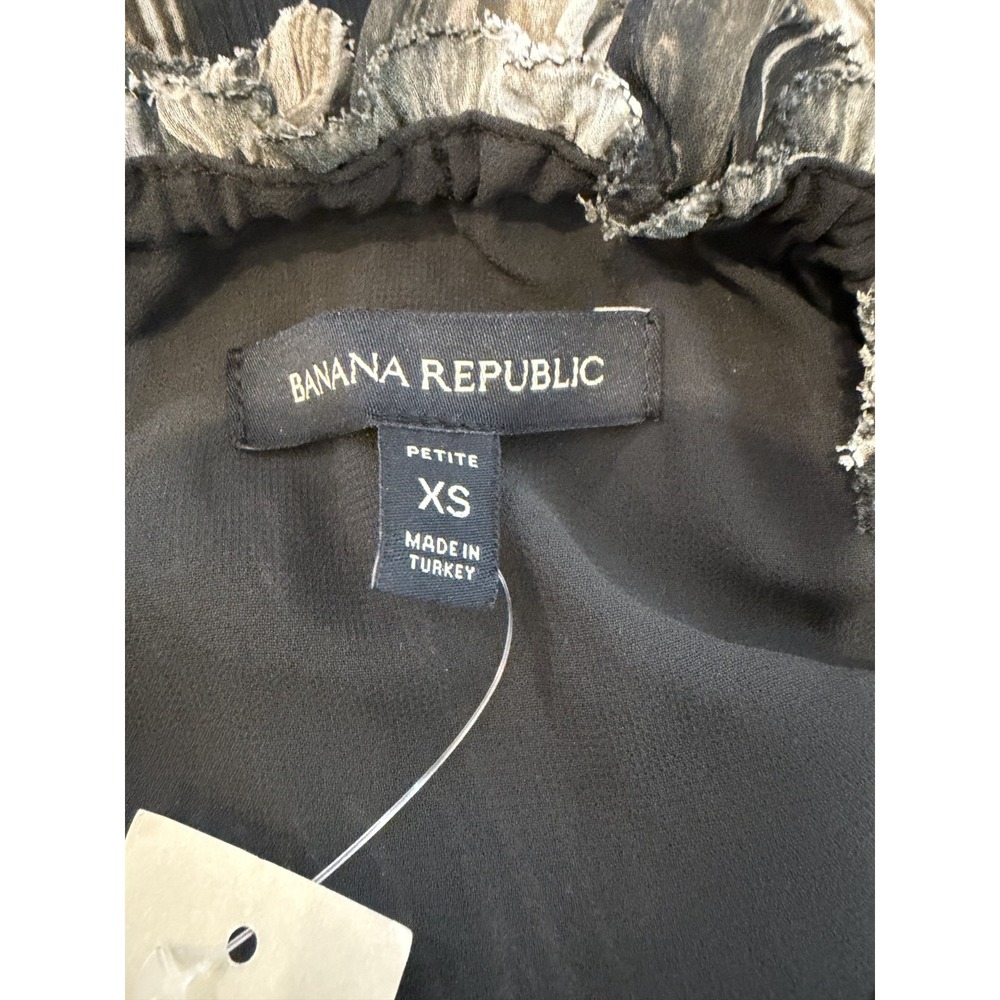 NWT Banana Republic Halter Mini Dress Marble Print in Green & Tan Size PXS - Picture 11 of 11